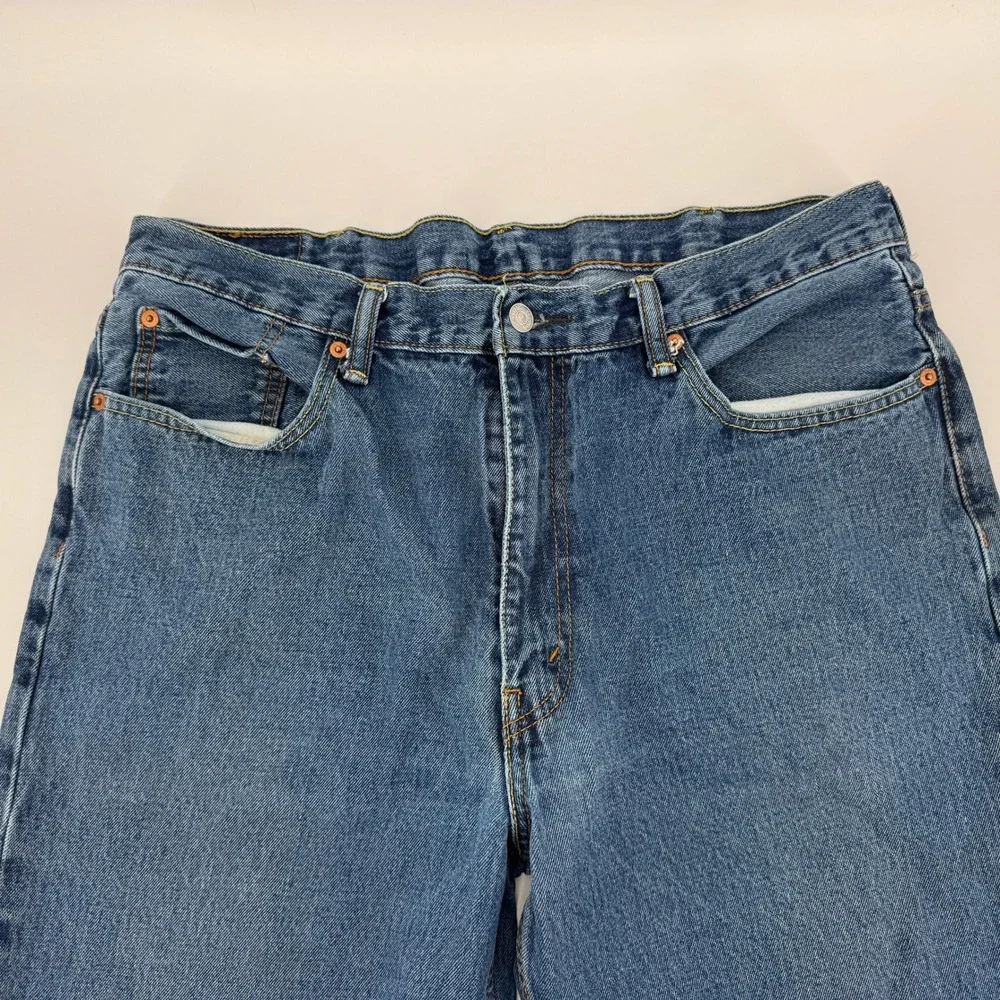 Levis 550 Relaxed Fit Jeans Mens W38 L30 Blue‎ Denim Pants 5 Pocket